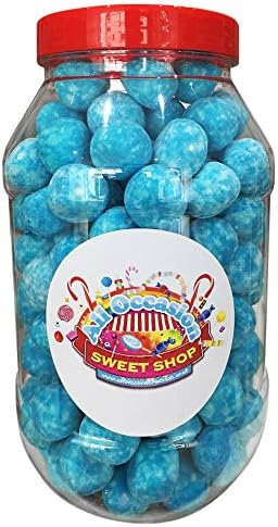 Raspberry 'Blue' Bon Bons Sweets Gift Jar (1Litre) from the All Occasion Sweet Shop