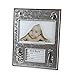 Hugs & More Baby Photo Frame with Birth Record Gift (Silver)