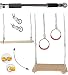 Produktbild alles-meine.de GmbH 7 tlg. Turnschaukel Set _ Schaukel aus Holz & Ringe & Trapez & 2 Seile & Türre..
