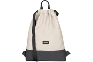 LARKSON Turnbeutel Damen & Herren - No 7 - Rucksack Damen für Sport und Festival - Beutel Rucksack Klein mit Innentasche - Außentasche für Schnellzugriff
