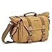 Produktbild DSLR Kameratasche mit Laptopfach, Evecase Extragroße DSLR SLR Schultertasche Canvas Kuriertasche für Digital-Spiegelreflex mit Laptopfach 14 Zoll, Zubehörfächer, Regenhülle Canon Nikon Sony Pentax - Braun