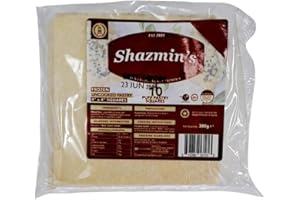 VEENAS Shazmin's Puff Pastry | 380G | 10 Pieces | Frozen | Uncooked | 4" * 4" Squares Size | Easy to Cook | Easy to Wrap | United Kingdom Origin