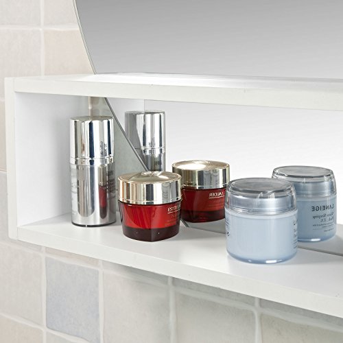 SoBuy® Design Spiegel, Wandspiegel, Badspiegel, Flurspiegel mit Ablage, FRG125-W - 6