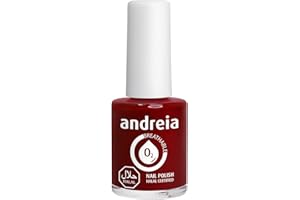 Andreia Vernis Halal - Esmalte de Uñas Vegano, Permeable y Transpirable que cumple con los requisitos Halal - Color B14 Roja - Sombras de Rosa