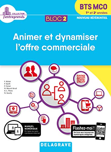 Télécharger Animer et dynamiser l'offre commerciale BTS MCO 1re et 2e années : Bloc 2 PDF