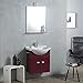 Produktbild ARREDO BAGNO PICCOLO SOSPESO CON LAVABO, SPECCHIO E LUCE AMARANTO 58 CM