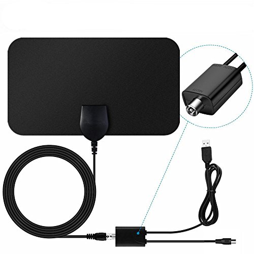 Double Antenne TV, Antenne Intérieure HDTV TNT 50 Milles