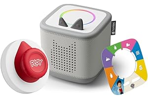 tonies Toniebox 2 Tonieplay Bundle Incl. 1 Tonieplay Spiel + Controller: Paw Patrol, Mondgrau, Audioplayer für Hörbücher, Lieder, Einschlafen und Tonieplay für Kinder