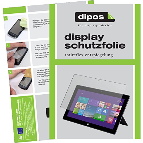 dipos Microsoft Surface 3 (10,8 Zoll) Schutzfolie (3 Stück) - Antireflex Premium Folie matt