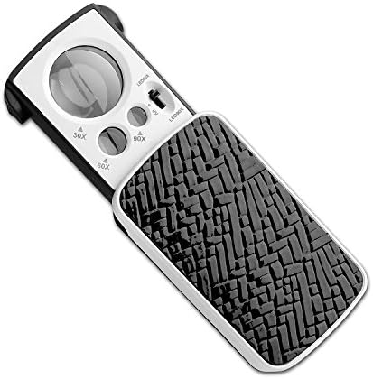 Magic Show 30X 60X And 90X Multi-Power Small Portable Loupe Magnifier LED Lighted Slide Out Pocket Magnifying Glass With UV Black Light Best