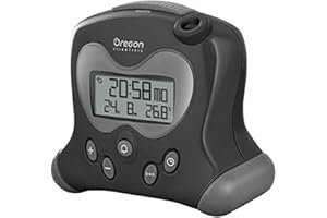 Oregon Scientific RM313PNF Orologio con Termometro con Proiezione, Nera