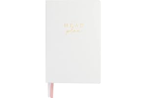 The Head Plan Journal | Wellness Journal | Undated Weekly and Daily Goal Setting Planner to Get Organised, Increase Productivity, Achieve Goals | Hardcover Self Care Journal | White