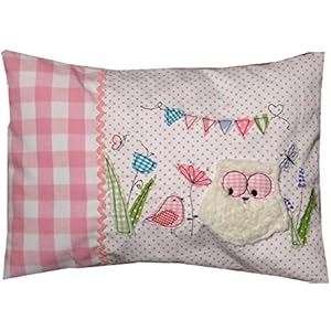 Babykissen Eule im Garten mit Namen