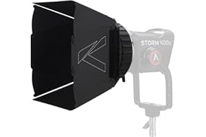 Aputure CF7 Fresnel- und Barndoors-Kit – 7-Zoll-Bowens-Mount-Fresnellinse für Storm 400x, inkl. Barndoors und Transporttasche