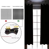 Dream Art Darkening Thermisch isolierte Blackout Tülle Vorhänge für Wohnzimmer,Blau,132×160 cm,ein Paneel - 3