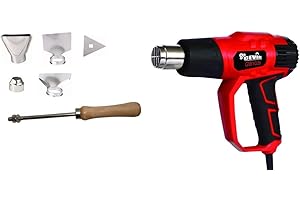 CEVIK CE-GW1026M Pistola Termica Professionale 2000W – Pistola Aria Calda con Valigetta e Accessori – Phon Termico per Bricolage, Riparazioni e Manutenzione