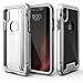 Produktbild iPhone X Case - Zizo [ION Series] with FREE [iPhone X Screen Protector] Transparent Clear [Military Grade Drop Tested] (Silver/Clear)