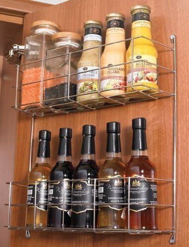 fitmykitchen Door Wire Storage Rack 2 Tier