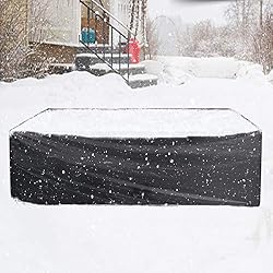 Housses de Meubles 315x160x74cm, ESSORT Housse Salon de Jardin Imperméable, Housse de Protection Meubles Couverture de Jardin pour Table, Canapé, Inclinable, Chaises, Noir
