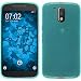 Produktbild PhoneNatic Case für Motorola Moto G4 Hülle Silikon türkis transparent + 2 Schutzfolien