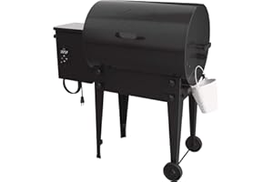 Traeger Grills Tailgater Elektrischer Holzpelletgrill und Smoker, Schwarz, 300 Quadratzoll Kochbereich, 450 Grad Max Temperatur, Fleischsonde, 6 in 1 BBQ Grill mit klappbaren Beinen und Warmhaltemodus