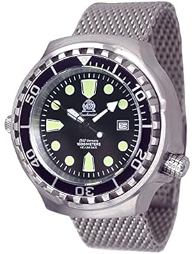 Profi Taucher Uhr Saphir Glas - Milanaise Band T0038-MIL