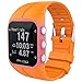 Price comparison product image For Polar M430 GPS Running Watch Bands, Replacement Soft Silicone Rubber Band Wristband Strap For Polar A400 A430 Fitness watch, Small Large Women Men (Orange)