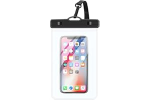 vgggrd Wasserdicht Handyhülle für Handy bis 7.2", IPX8 Unterwasser Handyhülle, Handytasche mit Verriegelungsdesign, Wasserfeste Handy Wasserschutzhülle für Schwimmen Baden und Kochen (Schwarz)