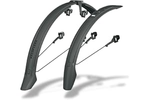 SKS Germany VELOFLEXX zestaw błotników (55/65/65 29'') (ochrona przed pryskaniem do rowerów górskich i miejskich, regulowany adapter ramy, w zestawie zapięcia na rzepy i gumki mocujące)