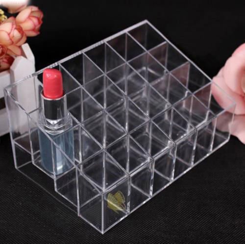 Oxforder 24 Stand Clear Acryl Lippenstift Organizer Make-up Halter Display Ständer - 6