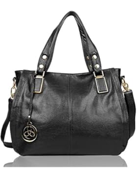 EGOGO Damen Shopper Handtasche Leder Henkeltasche Für Fraun Schultertasche Reisen Arbeit und Einkäufe E522-6