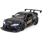 Coelon 1:24 Toyo-ta Supra Toy Car Diecast Car Model Die Cast Cars for Kids Pullback Openable Door Toy Cars for Boy Sound and 