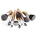 Galwad ®11pcs Makeup Brush Set - Natural Makeup Brushes - Cosmetics Tools - Bamboo Handles Makeup Brushes Set - Soft Make up Brush Set - Eco-friendly Make Up Brush Kit - Make up Brushes (11Pcs Bamboo)