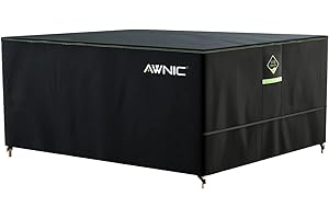 AWNIC Funda para Mesa Exterior Impermeable, Funda Protectora Muebles de Jardín, Funda para Sofa de Jardín, AlicanTex Tecnología Resistente a la Intemperie 200x160x71cm