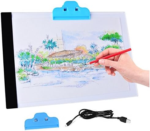 LED Artist Thin Art Stencil Drawing Board Light Box Tracing Table Pad Hand Drawing Tools Set