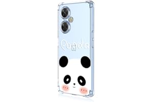 BORYA Funda para OnePlus Nord CE 3 Lite 5G, Transparente Ultradelgado Suave Sedoso Silicona Carcasa, Antigolpes TPU Bumper Estuche, Elegante Simple Caso, Panda