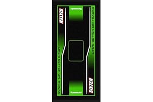 SIXTEN ENVIRONMENTAL Alfombra de Moto Verde Marker 95x200 – Alfombra Ecológica para Moto – Absorbe Aceite – Base Antideslizante PVC – Lavable – Ideal para Paddock y Garaje