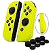Produktbild YoRHa Handgriff Silikon Hülle Abdeckungs Haut Kasten für Nintendo Switch/NS/NX Joy-Con controller x 2(Gelb) Mit Joy-Con aufsätze thumb grips x 8