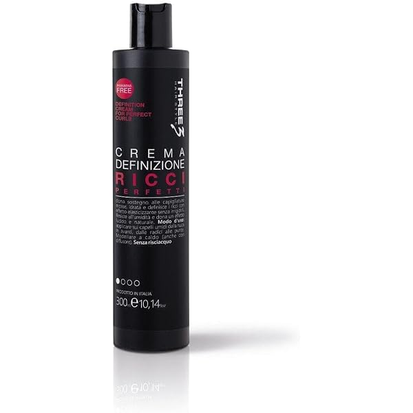 FAIPA Three 3 Serum Ohne Öl – 300 Ml, Für Leichten Glanz, Definierte Locken & Weniger Frizz, Hitzeschützend