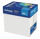 160 g/m², tamaño A4 Navigator Office Card - Caja con folios de papel multifunción, 250 hojas, 5 paquetes