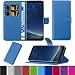 Produktbild HANDYPELLE Premium Handytasche kompatibel mit Samsung Galaxy S8 (Modell SM-G950) im Bookstyle in Blau