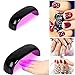 Chinatera 9W Mini LED CCFL Nail Dryer Curing Lamp Machine UV Gel Nail Polish UK Plug (Black)