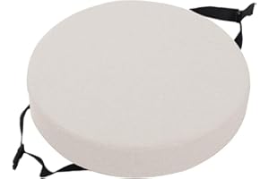 Rr tianshi Cojín redondo para asiento de silla, cojines suaves para silla con hebilla antideslizante, almohadillas antideslizantes para asiento de taburete para oficina en casa (30 x 30 x 5 cm,