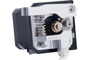 Redrex Upgrades Sostituzione Estrusore Bowden in Metallo,Tensione Regolabile,con Staffa del Motore Passo-passo per Reprap Prusa Stampanti 3D(Mano Sinistra)