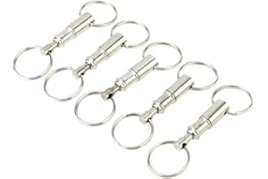 Tenlacum Detachable Keyring Keychain Key Rings Quick Release Keyring Double Split Rings QBBRT