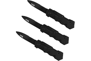 Luckious 3 Pieces Retractable Plastic Blade Toys, Disappearing Dagger Knife Prank Props, Fake Knife Prank Magic Props, Suitable for Children Adult April Fool's Day Party Gifts