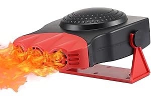 Leaflai 12V 150W Wahlauto Abtauen Defogger mit Heiz-/Kühlfunktion Plug-in Zigarettenanzünder Luftkühlventilator für 12Volt Autos, LKWs, SUV, Van