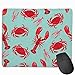 Produktbild Mouse Pad Red Crabs Lobster Images Rectangle Rubber Mousepad 11.81 X 9.84 Inch Gaming Mouse Pad with Black Lock Edge