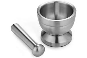 ArtisanShow Stainless Steel Double Pill Crusher Food Safe Spice Grinder