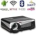 Produktbild PYXZQW Beamer Projektor 4500 Lumen WiFi 1080p Video Led Full HD-Kino mit Bluetooth-Smartphone über Airplay oder Miracast Ideal für Home Entertainment